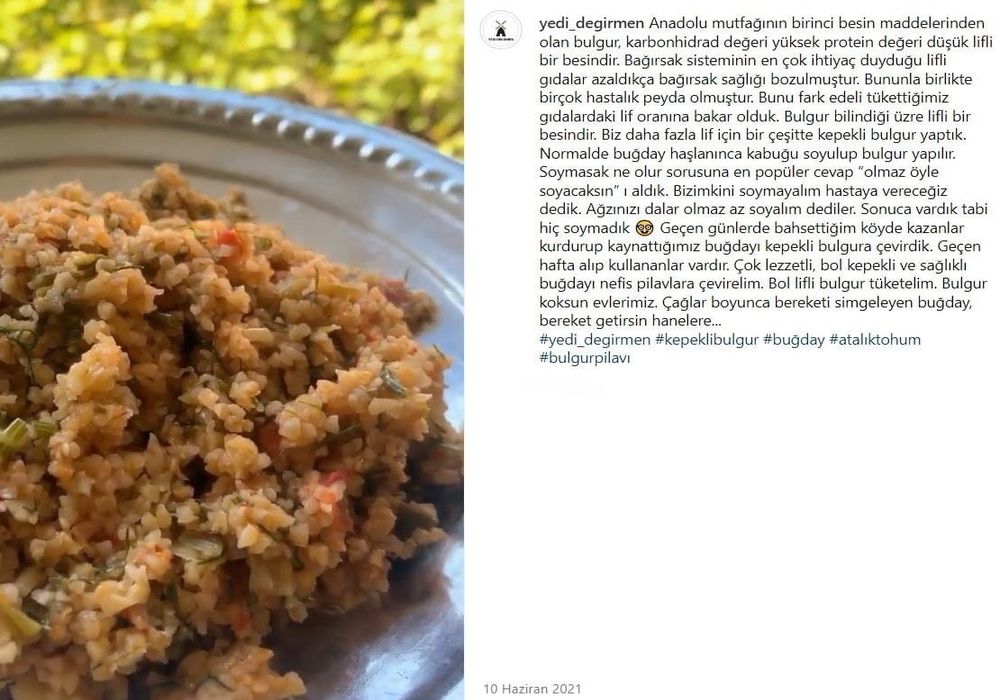 3 Tahıl Bulgur (İri) 1 kg Yedi Değirmen 3 Tahıl İri Bulgur