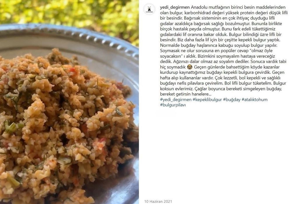 3 Tahıl Köftelik, Kısırlık Bulgur 1 kg Yedi Değirmen 3 Tahıl Köftelik, Kısırlık Bulgur