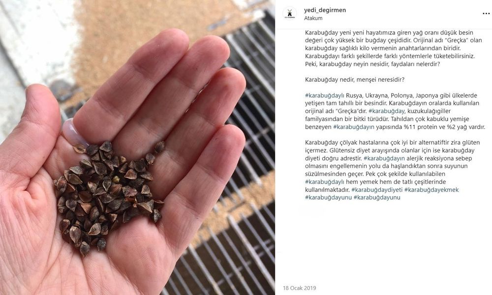 Yedi Değirmen Çiğ Tane Karabuğday